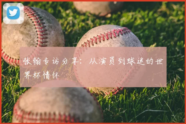 张翰专访分享：从演员到球迷的世界杯情怀